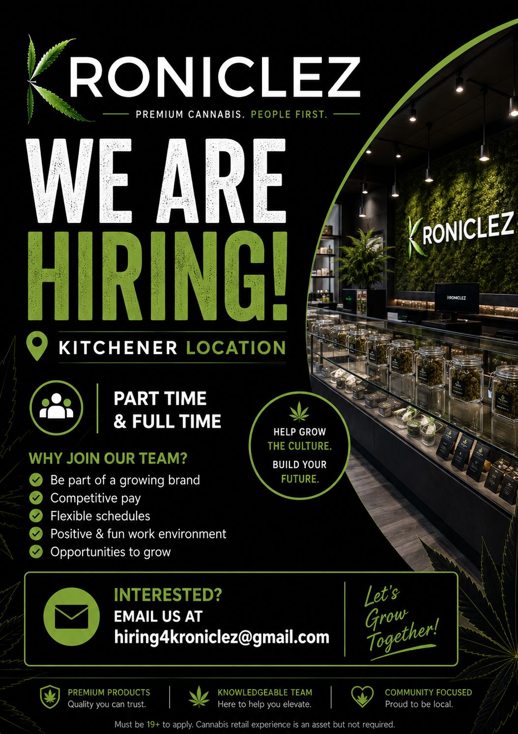 Kroniclez Kitchener Hiring