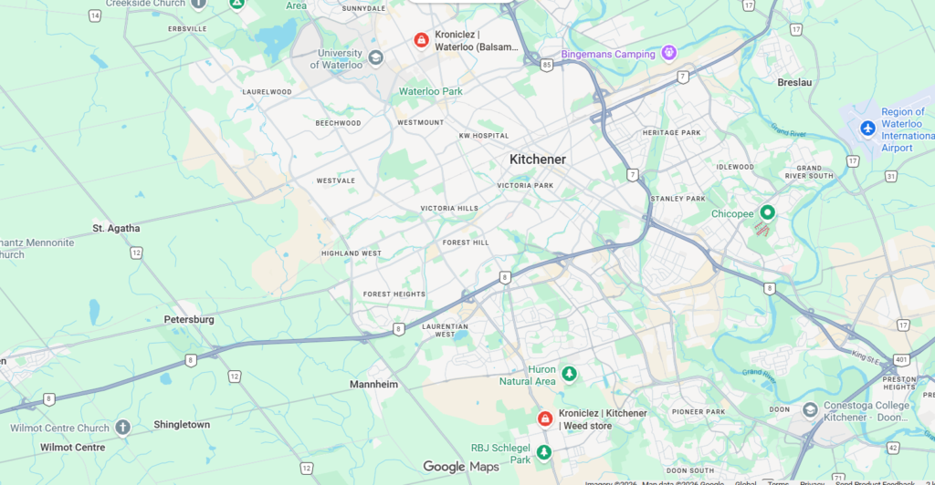 Kroniclez Location Map Kitchener